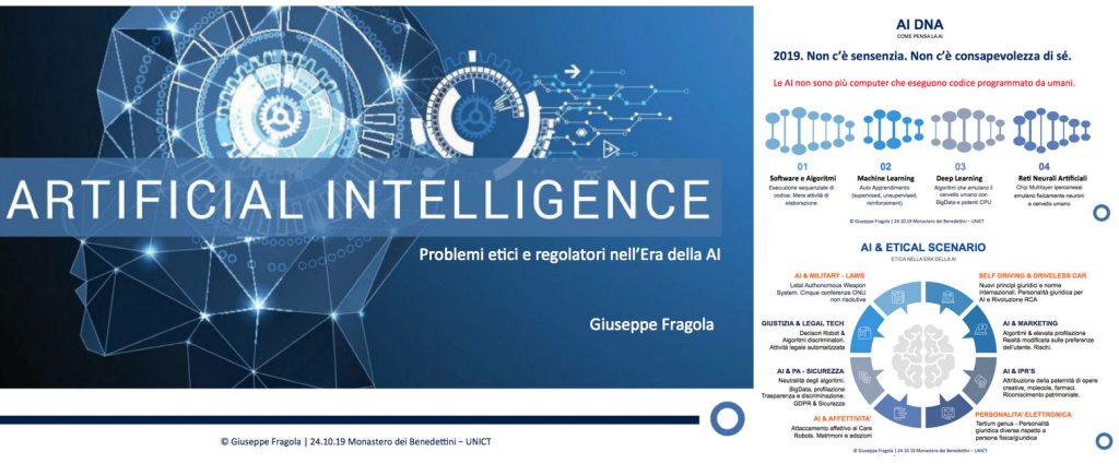 Artificial Intelligence - Aspetti etici e regolatori | Giuseppe Fragola